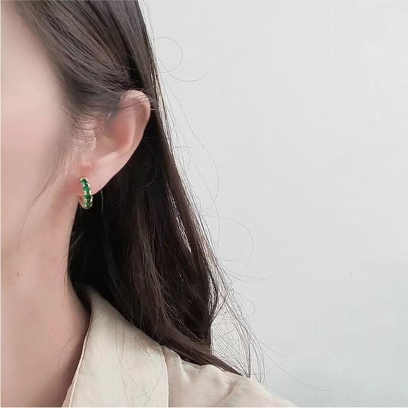 Zircon Earrings European And Fashion Earrings High Grade Gold Ear Buckles - Picture 4 of 12